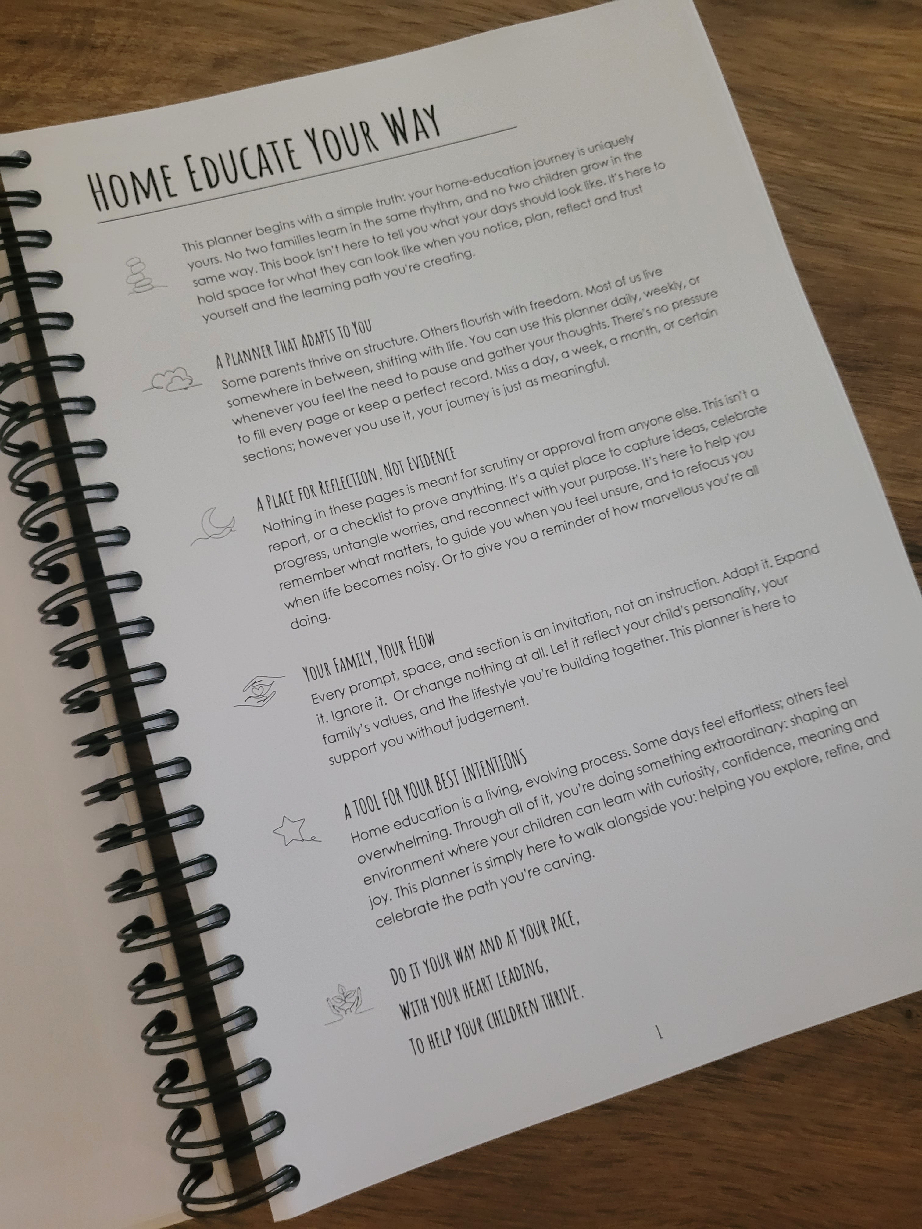Preorder - A Year of Home Educating Our Way - Undated Hardback Planner